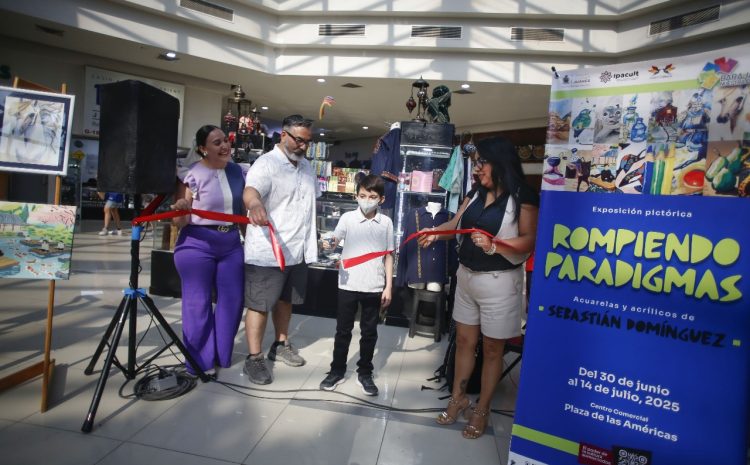  Sebastián Domínguez conmueve con su arte en la exposición “Rompiendo Paradigmas”