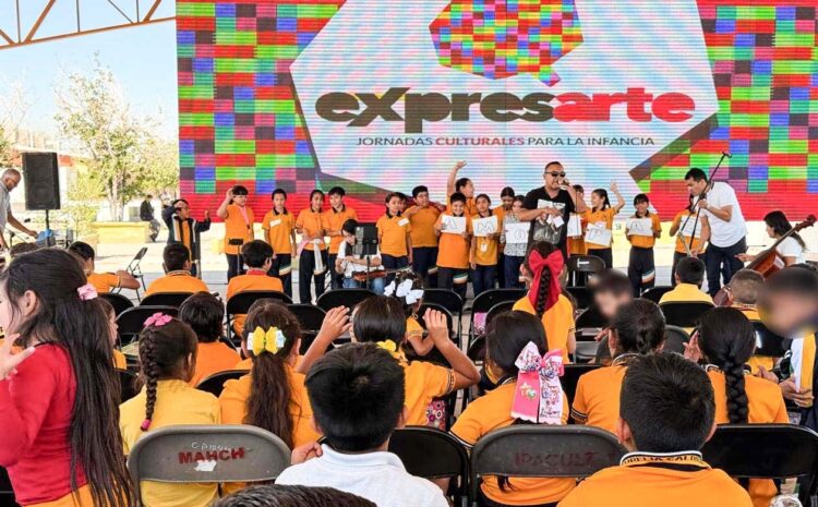 Estudiantes de la Escuela Primaria Aurelia Calderón de Escobar disfrutan de Expresarte