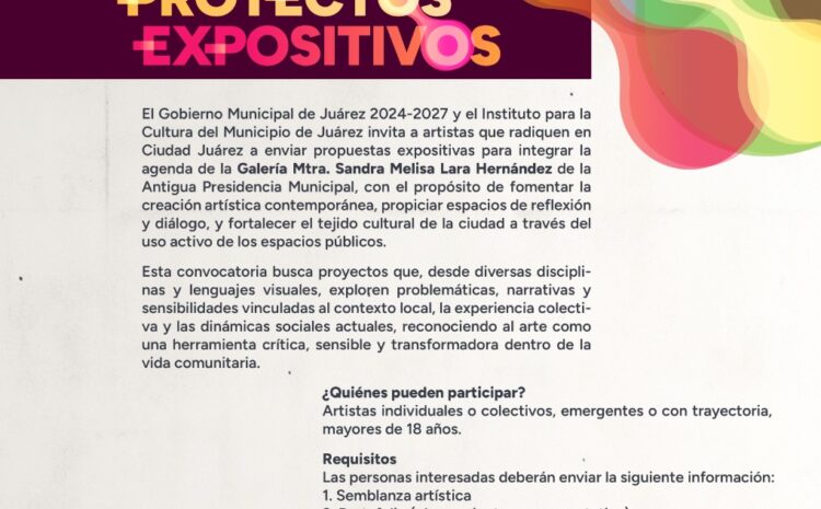  Abren convocatoria para proyectos expositivos en la Galería Sandra Melisa Lara Hernández