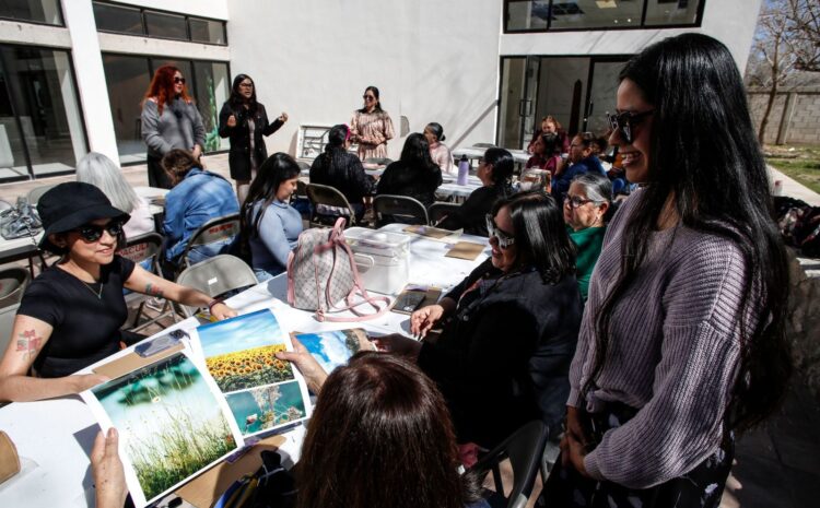  Participación y comunidad marcan el inicio del taller de fotobordado del IPACULT