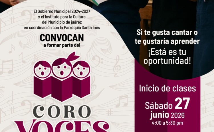  IPACULT lanza convocatoria para integrar el coro comunitario “Voces de Nuestra Ciudad”
