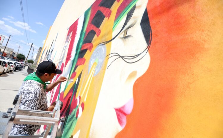  Impulsa IPACULT el arte urbano con mural que enaltece la identidad cultural de Ciudad Juárez
