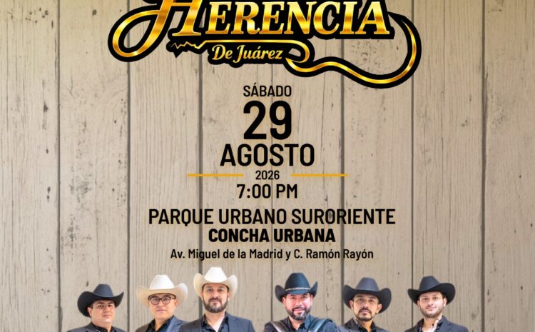  IPACULT invita a disfrutar la música de Herencia de Juárez en el Parque Urbano Suroriente