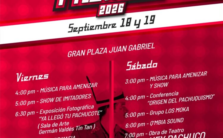  Presenta IPACULT el Festival Pachuco 2026 en honor a Tin Tan